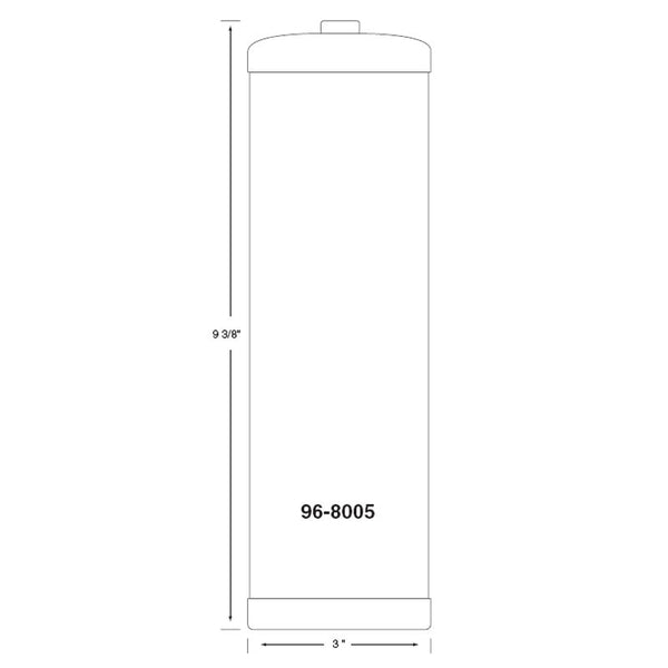 Cylinder, carbon steel, 900ml|96-8005