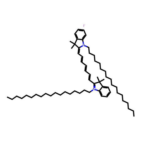 3H-Indolium, 2-[7-(1,3-dihydro-3,3-dimethyl-1-octadecyl-2H-indol-2-ylidene)-1,3,5-heptatrien-1-yl]-3,3-dimethyl-1-octadecyl-, iodide, 95%|2327732|100068-60-8