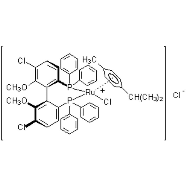 Chloro[(R)-(+)-5,5'-dichloro-6,6'-dimethoxy-2,2'-bis(diphenylphosphino)-1,1'-biphenyl](p-cymene)ruthenium(II) chloride CH2Cl2 adduct|44-0121|821793-33-3
