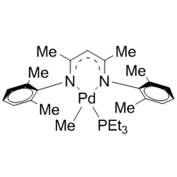 N,N'-[Bis(2,6-dimethylphenyl)-1,3-dimethyl-1,3-propanediylidene](methyl) (triethylphosphine)palladium(II), min. 97%|46-0230|1224879-40-6