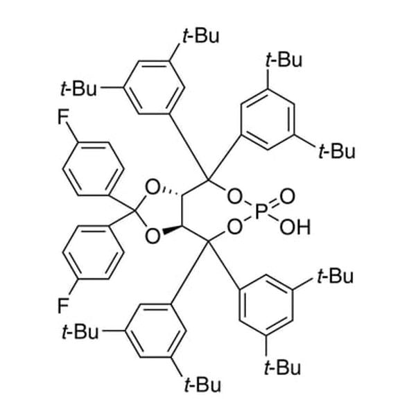 (3aS,8aS)-4,4,8,8-Tetrakis(3,5-di-tert-butylphenyl)-2,2-bis(4-fluorophenyl)-6-hydroxy-tetrahydro-6-oxide-[1,3]dioxolo[4,5-e][1,3,2]dioxaphosphepine, 98%|15-8626