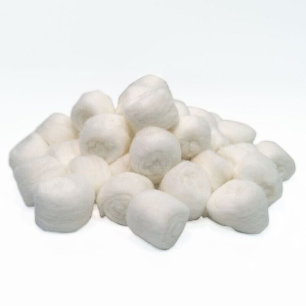 Cotton ball, fit for narrow vial, Pure absorbent cotton plug, 300 pieces/bag, 10 bags/case,3000/Case|51-0545