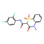 N-(2,4-Difluorophenyl)-4-methyl-3-oxo-3,4-dihydro-2H-benzo[b][1,4]thiazine-2-carboxamide 1,1-dioxide|CS-0775558|83580-06-7
