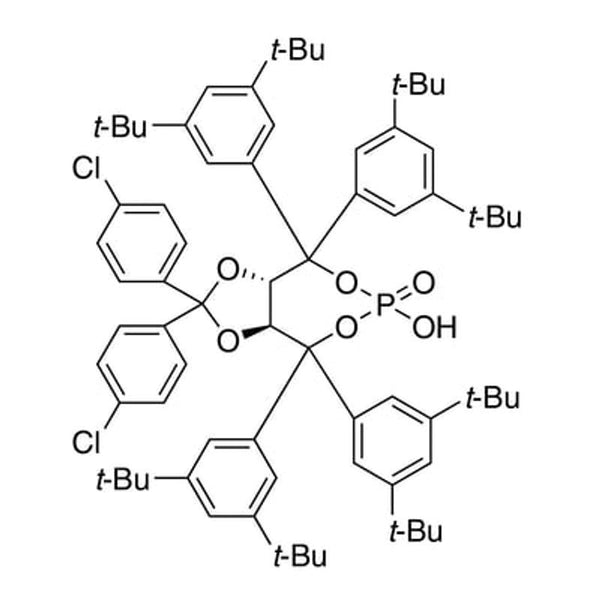 (3aS,8aS)-4,4,8,8-Tetrakis(3,5-di-tert-butylphenyl)-2,2-bis(4-chlorophenyl)-6-hydroxy-tetrahydro-6-oxide-[1,3]dioxolo[4,5-e][1,3,2]dioxaphosphepine, 95%, (99% ee)|15-8630