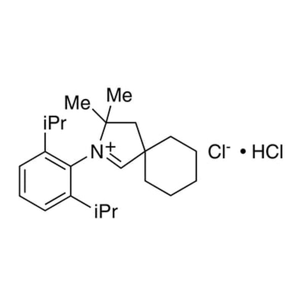 2-[2,6-Bis(1-methylethyl)phenyl]-3,3-dimethyl-2-azoniaspiro[4.5]dec-1-ene hydrogen dichloride, min. 97% Cyclohexyl-CAAC|07-0550|1141464-90-5