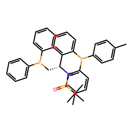 [S(R)]-N-((S)-1-(2-(Di-p-tolylphosphanyl)phenyl)-2-(diphenylphosphanyl)ethyl)-2-methylpropane-2-sulfinamide, 95%|9379843|1824731-40-9