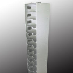 vertical type freezer rack, aluminum,  1*11,  fits for 11 pieces of  2’’ standard boxes, 2 pieces/case|96-6211