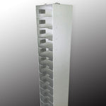 vertical type freezer rack, aluminum,  1*9,  fits for 8 pieces of  2’’ standard boxes, 2 pieces/case|96-6209
