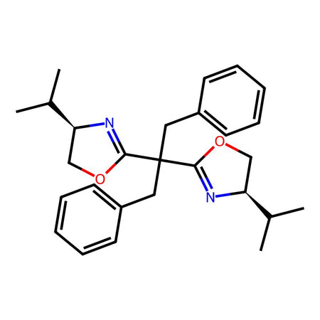 (4R,4'R)-2,2'-[2-Phenyl-1-(phenylmethyl)ethylidene]bis[4-(1-methylethyl)-4,5-dihydrooxazole], 97%, ee: 98%|9222355|880479-99-2