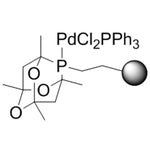 Triphenylphosphinepalladium(II) dichloride phosphaadamantane ethyl Silica (PhosphonicS PAPd1r)|46-7860