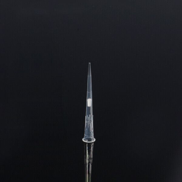biologixs 10ul non-sterile filter tip. filter tips are made using medical grade polypropylene tips and hyperphibic uhmwpe filters. filter is 1.6mm in diamter and 3.5mm thick. 1000 pieces/bag, 10 bags/|22-0010