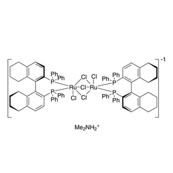 Dimethylammonium dichlorotri(mu-chloro)bis[(R)-(+)-2,2'-bis(diphenylphosphino)-5,5',6,6',7,7',8,8'-octahydro-1,1'-binaphthyl]diruthenate(II) [NH2Me2][{RuCl((R)-H8-binap)}2(mu-Cl)3]|44-0516|2378771-65-2