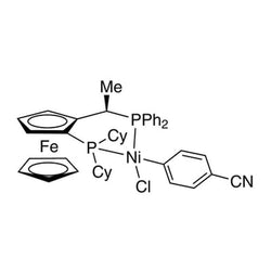 Chloro(4-cyanophenyl){(R)-1-[(S)-2-(dicyclohexylphosphino)ferrocenyl]ethyl (diphenylphosphine)}nickel(II)|28-0175|2049086-36-2