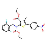 Ethyl 2-((2,6-difluorobenzyl)(ethoxycarbonyl)amino)-4-methyl-5-(4-nitrophenyl)thiophene-3-carboxylate|CS-0137622|308831-94-9