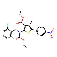 Ethyl 2-((2,6-difluorobenzyl)(ethoxycarbonyl)amino)-4-methyl-5-(4-nitrophenyl)thiophene-3-carboxylate|CS-0137622|308831-94-9