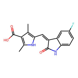 (Z)-5-((5-fluoro-2-oxoindolin-3-ylidene)methyl)-2,4-dimethyl-1H-pyrrole-3-carboxylic acid|CS-M1922|356068-93-4