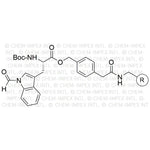 Na-Boc-Nin-formyl-L-tryptophan 4-oxymethylphenylacetamidomethyl resin|02512