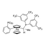 (R)-(+)-1-[(R)-2-(2'-Dicyclohexylphosphinophenyl)ferrocenyl]ethylbis(3,5-trifluoromethylphenyl)phosphine, min. 97%|26-1120|821009-34-1