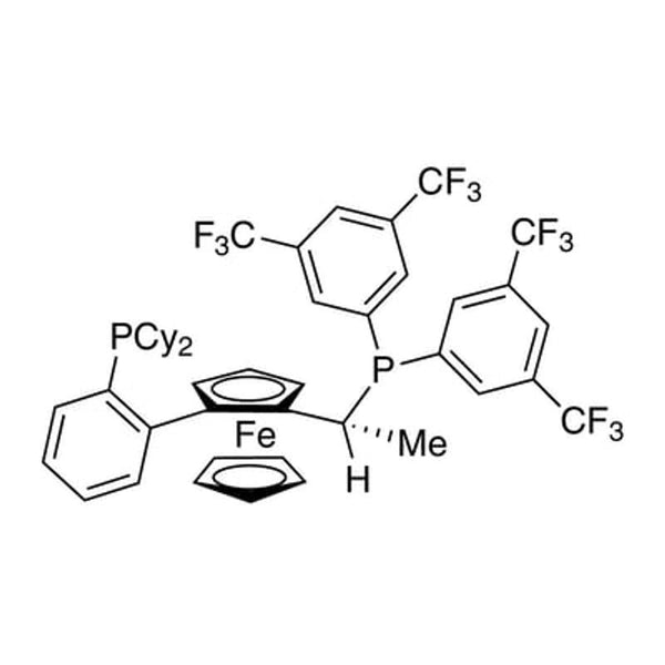 (R)-(+)-1-[(R)-2-(2'-Dicyclohexylphosphinophenyl)ferrocenyl]ethylbis(3,5-trifluoromethylphenyl)phosphine, min. 97%|26-1120|821009-34-1