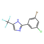 2-(3-Bromo-5-chlorophenyl)-4-(trifluoromethyl)-1H-imidazole, 95%|07-0634|3078334-25-2
