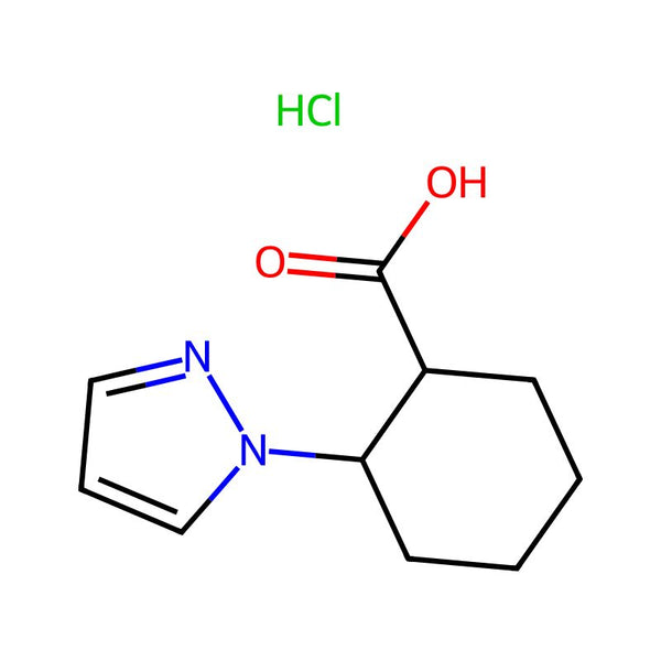 2-(1H-Pyrazol-1-yl)cyclohexane-1-carboxylic acid hydrochloride|CS-1040618|1909347-69-8
