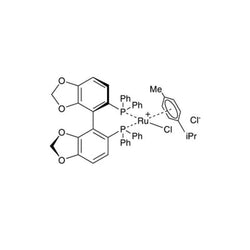 Chloro[(R)-(+)-5,5'-bis(diphenylphosphino)-4,4'-bi-1,3-benzodioxole](p-cymene)ruthenium(II) chloride [RuCl(p-cymene)((R)-segphos?)]Cl|44-0096|944451-28-9