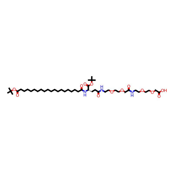 (S)-22-(Tert-butoxycarbonyl)-45,45-dimethyl-10,19,24,43-tetraoxo-3,6,12,15,44-pentaoxa-9,18,23-triazahexatetracontanoic acid|CS-0936105|1188328-37-1