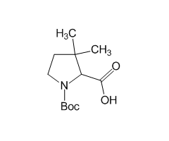 1-(tert-Butoxycarbonyl)-3,3-dimethylpyrrolidine-2-carboxylic acid|CS-0203639|143979-40-2