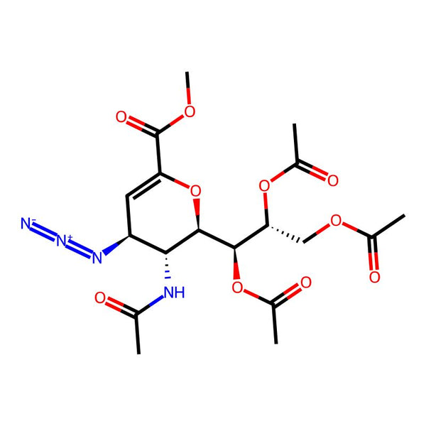(1S,2R)-1-((2R,3R,4S)-3-Acetamido-4-azido-6-(methoxycarbonyl)-3,4-dihydro-2H-pyran-2-yl)propane-1,2,3-triyl triacetate|CS-0081277|130525-58-5