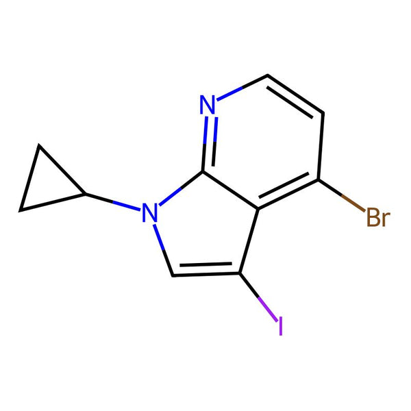 4-Bromo-1-cyclopropyl-3-iodo-1H-pyrrolo[2,3-b]pyridine, 95%|07-0276|2358751-63-8