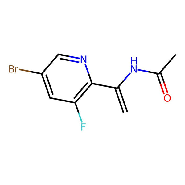 N-(1-(5-Bromo-3-fluoropyridin-2-yl)vinyl)acetamide,95%(stabilized with TBC)|CS-0367593|887143-43-3