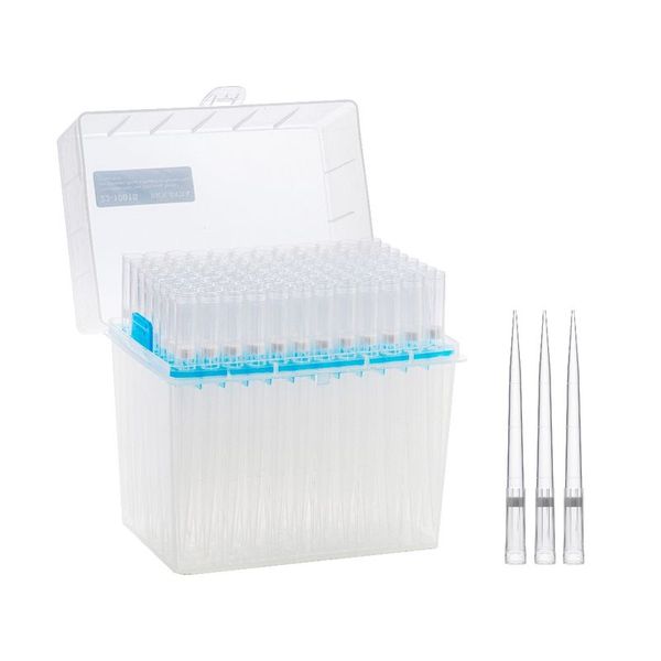 100μl-1000μl filter tips, extended long, low retention, rack pack, sterile, dnase & rnase free, pyrogen free . 96 pieces/rack, 10 racks/pack, 5 packs/case.|23-1001S
