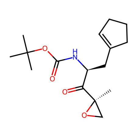 tert-butyl ((S)-3-(Cyclopent-1-en-1-yl)-1-((R)-2-methyloxiran-2-yl)-1-oxopropan-2-yl)carbamate, 98%, ee: >99%, de: >99%|9748830|1629053-87-7