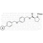 Fmoc-L-proline 4-alkoxybenzyl alcohol resin|01749