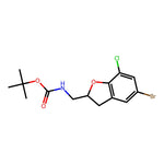 tert-Butyl ((5-bromo-7-chloro-2,3-dihydrobenzofuran-2-yl)methyl)carbamate|CS-B1144|872518-71-3