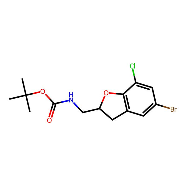 tert-Butyl ((5-bromo-7-chloro-2,3-dihydrobenzofuran-2-yl)methyl)carbamate|CS-B1144|872518-71-3