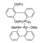 Methanesulfonato(2-dicyclohexylphosphino-2',6'-di-i-propoxy-1,1'-biphenyl)(2'-methylamino-1,1'-biphenyl-2-yl)palladium(II), min. 98% [RuPhos Palladacycle Gen. 4]|46-0395|1599466-85-9