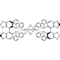 Dimethylammonium dichlorotri(mu-chloro)bis[(R)-(+)-5,5'-bis(diphenylphosphino)-4,4'-bi-1,3-benzodioxole]diruthenate(II) [NH2Me2][{RuCl((R)-segphos?)}2(mu-Cl)3]|44-0518|346457-41-8