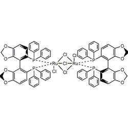 Dimethylammonium dichlorotri(mu-chloro)bis[(R)-(+)-5,5'-bis(diphenylphosphino)-4,4'-bi-1,3-benzodioxole]diruthenate(II) [NH2Me2][{RuCl((R)-segphos?)}2(mu-Cl)3]|44-0518|346457-41-8
