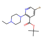 5-Bromo-2-(4-ethyl-piperazin-1-yl)-nicotinic acid tert-butyl ester, 95%|07-0228|2203940-74-1