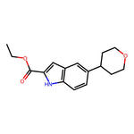 Ethyl 5-(tetrahydro-2H-pyran-4-yl)-1H-indole-2-carboxylate|CS-1098390|2685824-93-3