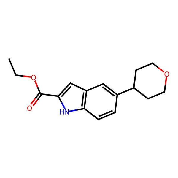 Ethyl 5-(tetrahydro-2H-pyran-4-yl)-1H-indole-2-carboxylate|CS-1098390|2685824-93-3