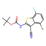 tert-Butyl (4-bromo-3-cyano-7-fluorobenzo[b]thiophen-2-yl)carbamate|CS-0356856|2649788-79-2