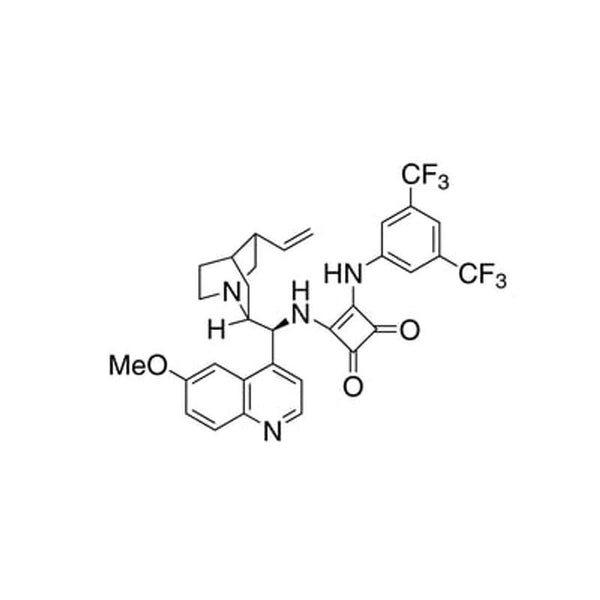3-[[3,5-Bis(trifluoromethyl)phenyl]amino]-4-[[(8α,9S)-6'-methoxycinchonan-9-yl]amino]-3-cyclobutene-1,2-dione, 95%, (99% ee)|07-8436|1256245-84-7