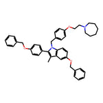 1-[[4-[2-(Hexahydro-1H-azepin-1-yl)ethoxy]phenyl]methyl]-3-methyl-5-(phenylmethoxy)-2-[4-(phenylmethoxy)phenyl]-1H-indole|CS-0020959|198480-21-6