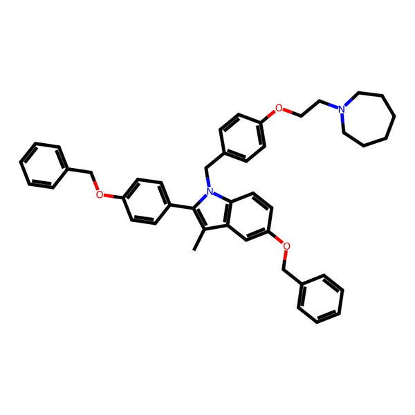 1-[[4-[2-(Hexahydro-1H-azepin-1-yl)ethoxy]phenyl]methyl]-3-methyl-5-(phenylmethoxy)-2-[4-(phenylmethoxy)phenyl]-1H-indole|CS-0020959|198480-21-6