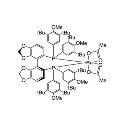 Diacetato{(S)-(+)-5,5'-bis[di(3,5-di-t-butyl-4-methoxyphenyl)phosphino]-4,4'-bi-1,3-benzodioxole}ruthenium(II) Ru(OAc)2[(S)-dtbm-segphos?]|44-0181|1025476-84-9