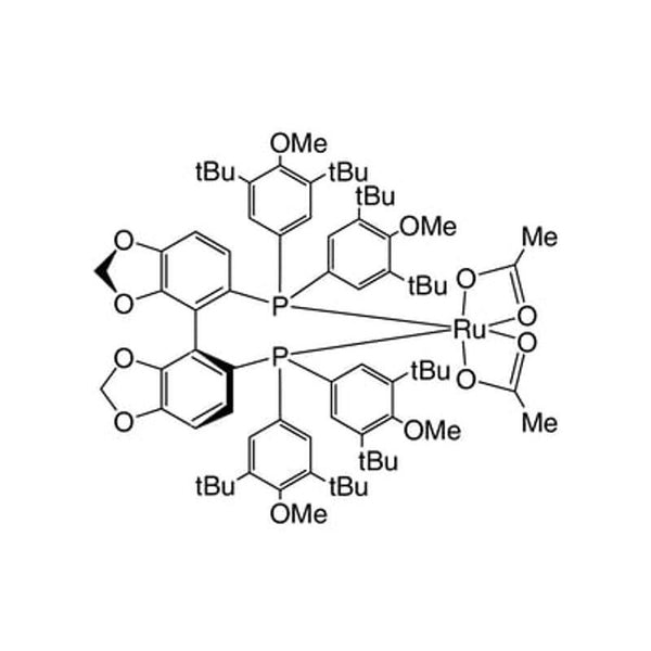 Diacetato{(S)-(+)-5,5'-bis[di(3,5-di-t-butyl-4-methoxyphenyl)phosphino]-4,4'-bi-1,3-benzodioxole}ruthenium(II) Ru(OAc)2[(S)-dtbm-segphos?]|44-0181|1025476-84-9