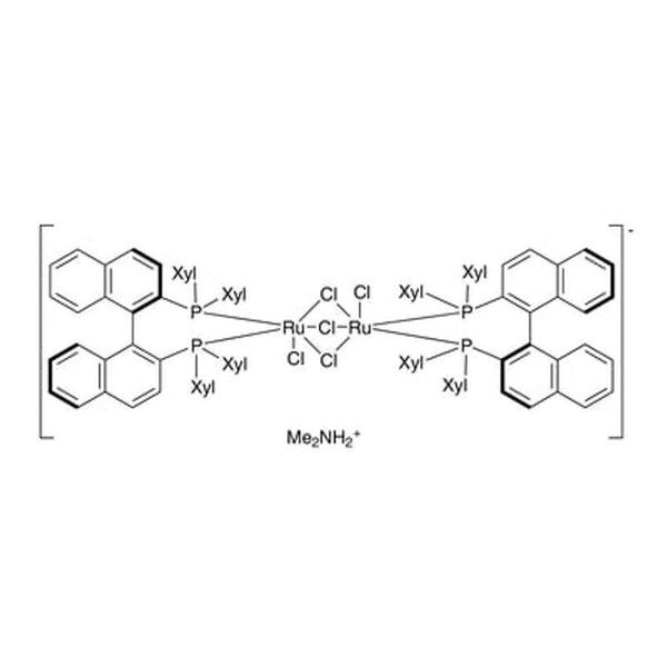 Dimethylammonium dichlorotri(mu-chloro)bis{(R)-(+)-2,2'-bis[di(3,5-xylyl)phosphino]-1,1'-binaphthyl}diruthenate(II) [NH2Me2][{RuCl((R)-xylbinap)}2(mu-Cl)3]|44-0514|944451-08-5