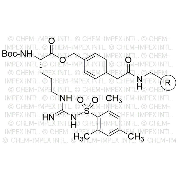 Na-Boc-Nw-mesitylene-2-sulfonyl-L-arginine 4-oxymethylphenylacetamidomethyl resin|01981